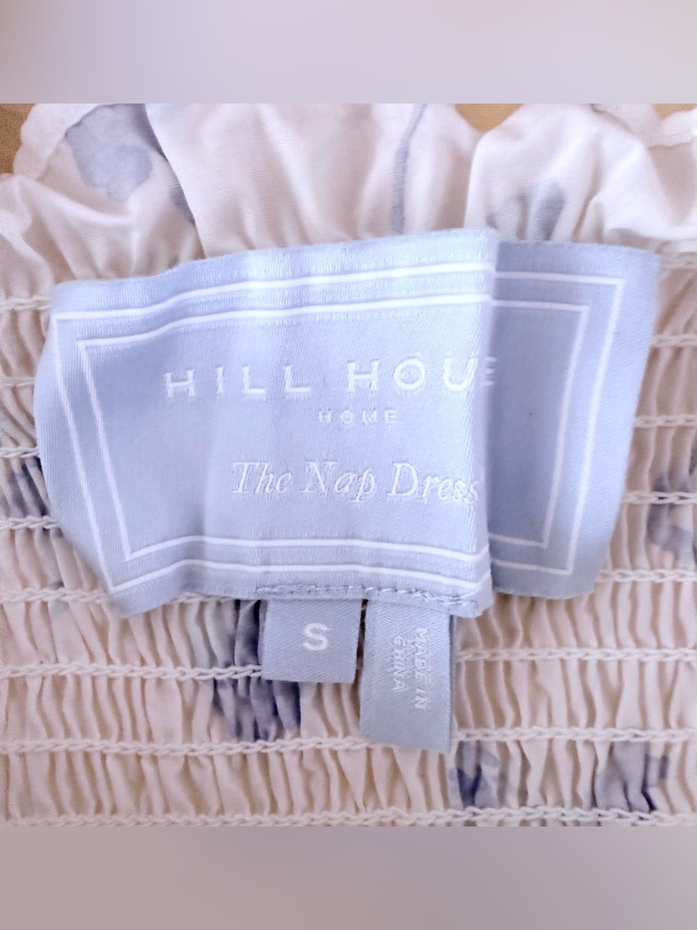 Hill House Nap Dress - White & Blue Floral - Picture 2 of 2